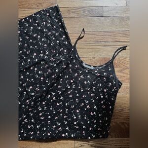 🖤Y2K Black Dainty Floral Wet Seal Maxi Dress🖤